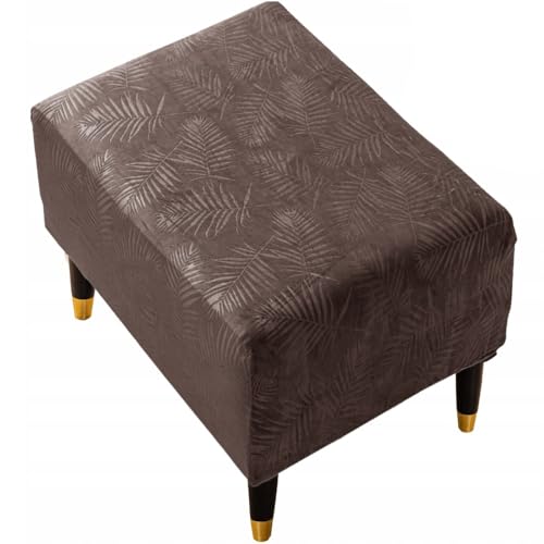Domidekor Ottoman Schonbezug – Polsterhocker Überzug – Hockerbezug Braun mit Palmenblättern - Hocker Bezug Wohnzimmer - Waschbar Hockerabdeckung Elastisch Velour Schmutzabweisend - Oeko-Tex 100 Domidekor Ottoman Schonbezug – Polsterhocker Überzug – Hockerbezug Braun mit Palmenblättern - Hocker Bezug Wohnzimmer - Waschbar Hockerabdeckung Elastisch Velour Schmutzabweisend - Oeko-Tex 100 von Domidekor