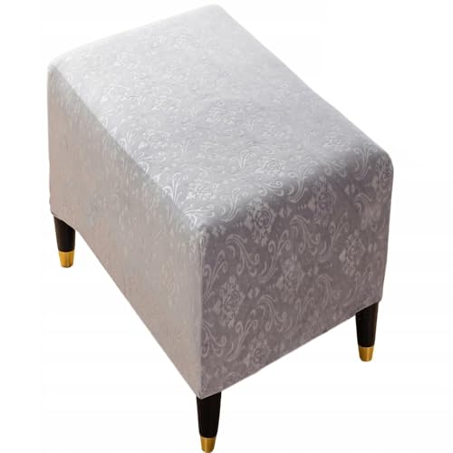 Domidekor Ottoman Schonbezug – Polsterhocker Überzug – Hockerbezug Grau - Hocker Bezug Wohnzimmer - Waschbar Hockerabdeckung Elastisch Velour Schmutzabweisend - Oeko-Tex 100 Domidekor Ottoman Schonbezug – Polsterhocker Überzug – Hockerbezug Grau - Hocker Bezug Wohnzimmer - Waschbar Hockerabdeckung Elastisch Velour Schmutzabweisend - Oeko-Tex 100 von Domidekor