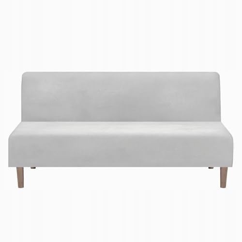 Domidekor - Sofa Überzug Ohne Armlehnen Hellgrau - Couch und Sofabezug - Sofaüberwurf für Wohnzimmer - Schlafcouch Bezug Stretch - Elastische Samt Couchbezug - Breite 190-210cm Domidekor - Sofa Überzug Ohne Armlehnen Hellgrau - Couch und Sofabezug - Sofaüberwurf für Wohnzimmer - Schlafcouch Bezug Stretch - Elastische Samt Couchbezug - Breite 190-210cm von Domidekor