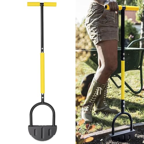 Domigard Rasenkantenstecher mit Stiel 108 cm, Gezahnter T-Griff Rasenkantenschneider, Rasenschneider, Manueller Gartenschneider für Gehwegkanten und Beete Domigard Rasenkantenstecher mit Stiel 108 cm, Gezahnter T-Griff Rasenkantenschneider, Rasenschneider, Manueller Gartenschneider für Gehwegkanten und Beete von Domigard