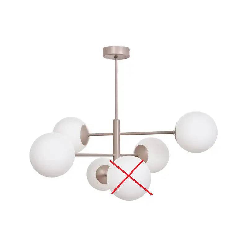 B-Ware Domiluce Hängeleuchte Pendelleuchte Aurora Glasleuchte E14 Beige Siehe Text/Foto von Domiluce