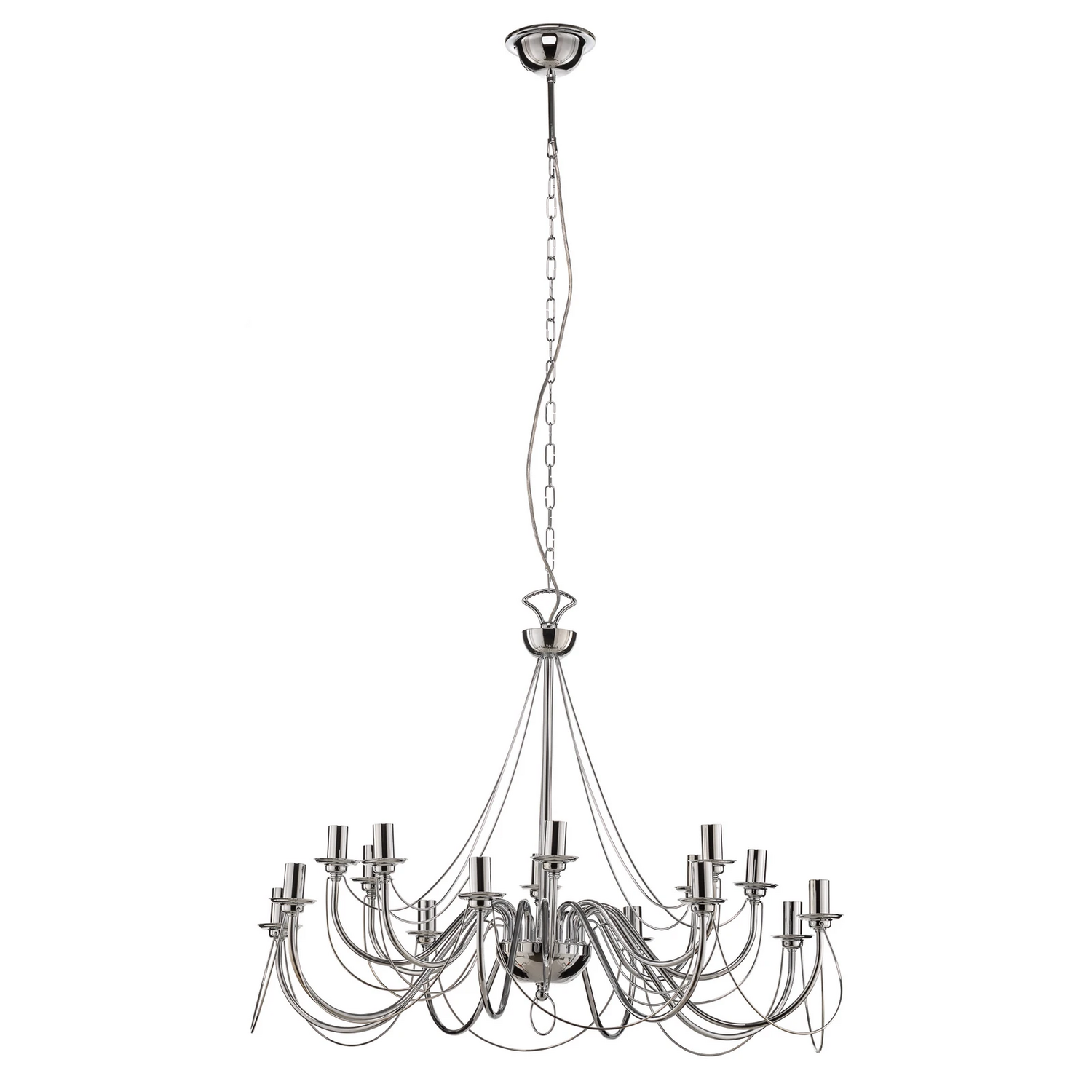 Domiluce Kronleuchter Deckenleuchte Retro Chrom 16 Flammig Wohnzimmer Esszimmer B-Ware Domiluce Kronleuchter Deckenleuchte Retro Chrom 16 Flammig Wohnzimmer Esszimmer B-Ware von Domiluce