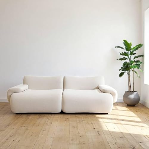 Modernes komprimiertes modulares Sofa - Komfort und Stil in einem eleganten Design (weiß) von Domínio Metálico