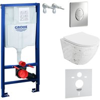 Domino - grohe wc Set mit Vorwandelement, Wand-WC und Spülknopf Domino - grohe wc Set mit Vorwandelement, Wand-WC und Spülknopf von Domino