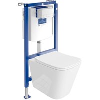 Domino - villeroy&boch wc Set mit Vorwandelement, Wand-WC und Spülknopf Domino - villeroy&boch wc Set mit Vorwandelement, Wand-WC und Spülknopf von Domino