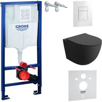 GROHE WC Set mit Vorwandelement, Wand-WC und Spülknopf GROHE WC Set mit Vorwandelement, Wand-WC und Spülknopf von Domino
