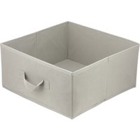 Storage Box faltbare Aufbewahrung Boxen 31 x 31 x 15 cm Hellbraun 1 stück von Domino