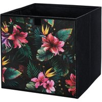 Domino - Storage Box faltbare Aufbewahrung Boxen 31 x 31 x 31 cm Blumen 1 stück von Domino