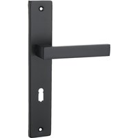 Türgriff 72 Drückergarnitur BB-Buntbart SetTürdrückergarnitur qubik black von Domino