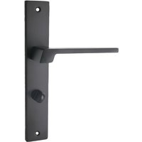 Domino - Türgriff 78 Drückergarnitur wc - Badezimmer Set Links & Rechts Türbeschlag für WC/Badezimmertüren L-Form Türbeschläge aus Aluminium Schwarz Domino - Türgriff 78 Drückergarnitur wc - Badezimmer Set Links & Rechts Türbeschlag für WC/Badezimmertüren L-Form Türbeschläge aus Aluminium Schwarz von Domino