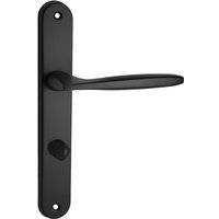Domino - Türgriff 78 Drückergarnitur wc - Badezimmer Set Links & Rechts Türbeschlag für WC/Badezimmertüren L-Form Türbeschläge aus Aluminium von Domino