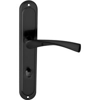 Domino - Türgriff 78 Drückergarnitur wc - Badezimmer Set TürdrückergarniturROMANA black von Domino