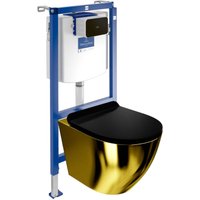 Villeroy&boch wc Set mit Vorwandelement, Wand-WC und Spülknopf Villeroy&boch wc Set mit Vorwandelement, Wand-WC und Spülknopf von Domino