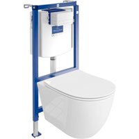 Villeroy&boch wc Set mit Vorwandelement, Wand-WC und Spülknopf Villeroy&boch wc Set mit Vorwandelement, Wand-WC und Spülknopf von Domino