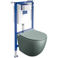 Villeroy&boch wc Set mit Vorwandelement, Wand-WC und Spülknopf Villeroy&boch wc Set mit Vorwandelement, Wand-WC und Spülknopf von Domino