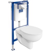 Villeroy&boch wc Set mit Vorwandelement, Wand-WC und Spülknopf Villeroy&boch wc Set mit Vorwandelement, Wand-WC und Spülknopf von Domino