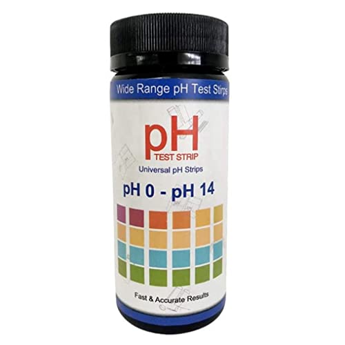 Domire PH Teststreifen PH Wert Bodentester Boden PH Wert Messen PH 0-14 Messung Wasser Teststreifen für Bodenanalyse Rasen Garten Pool Rasenfarmpflanzen Haus Bodentest kit PH Messstreifen Pool 100pcs von Domire