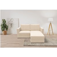 DOMO collection 2-Sitzer "800015, als Sitzmöbel oder Schlafgelegenheit nutzbar, Schlafsofa", Sitzfläche mit Federkern, inkl. 2 Rückenkissen von Domo Collection