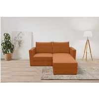 DOMO collection 2-Sitzer "800015, als Sitzmöbel oder Schlafgelegenheit nutzbar, Schlafsofa", Sitzfläche mit Federkern, inkl. 2 Rückenkissen von Domo Collection