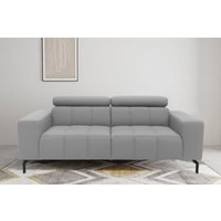 DOMO collection 2-Sitzer "Cunelli zeitlos und elegant, moderne Sitznähte als Designelement,", wahlweise mit 6-fach verstellbaren Kopfteilen, fester Sitzkomfort von Domo Collection