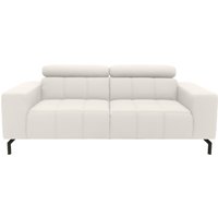DOMO collection 2-Sitzer "Cunelli zeitlos und elegant, moderne Sitznähte als Designelement,", wahlweise mit 6-fach verstellbaren Kopfteilen, fester Sitzkomfort von Domo Collection