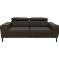DOMO collection 2-Sitzer "Cunelli zeitlos und elegant, moderne Sitznähte als Designelement,", wahlweise mit 6-fach verstellbaren Kopfteilen, fester Sitzkomfort von Domo Collection
