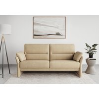 DOMO collection 2,5-Sitzer "Pina, schmale Armlehnen, mit Federkern, kompakt & elegant", Hoher Sitzkomfort, Feinstruktur, beige, Breite 199 cm von Domo Collection