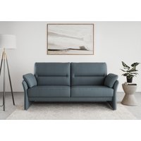 DOMO collection 2,5-Sitzer "Pina, schmale Armlehnen, mit Federkern, kompakt & elegant", Hoher Sitzkomfort, Luxus-Microfaser Lederoptik, petrol, Breite 199 cm von Domo Collection