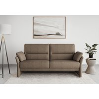 DOMO collection 2,5-Sitzer "Pina, schmale Armlehnen, mit Federkern, kompakt & elegant", Hoher Sitzkomfort, Feinstruktur, stone, Breite 199 cm von Domo Collection