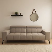 DOMO collection 2-Sitzer "Trento, mit Kufenfuß oder Einzelfuß", wahlweise mit Kopfteilverstellung und in zwei Größen erhältlich von Domo Collection