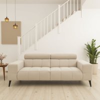 DOMO collection 2-Sitzer "Trento, mit Kufenfuß oder Einzelfuß", wahlweise mit Kopfteilverstellung und in zwei Größen erhältlich von Domo Collection