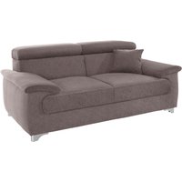 DOMO collection 2-Sitzer "Mira inklusive Kopfteilverstellung für mehr Wohlfühlkomfort", elegant und modern, komfortabel, frei im Raum stellbar von Domo Collection