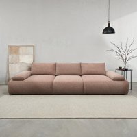 DOMO collection Big-Sofa "Évora Megasofa Breite 324 cm" Federkern, inkl. Armlehnenverstellung, Struktur grob, rust von Domo Collection