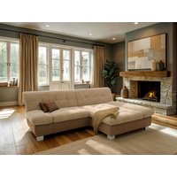 DOMO collection Ecksofa "100031 kompakte Stellmaße, komfortabel und bequem, L-Form", wahlweise mit Bettfunktion und Armteilverstellung. Breite 234cm von Domo Collection