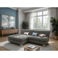 DOMO collection Ecksofa "100031 kompakte Stellmaße, komfortabel und bequem, L-Form", wahlweise mit Bettfunktion und Armteilverstellung. Breite 234cm von Domo Collection