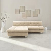 DOMO collection Ecksofa "100031 kompakte Stellmaße, komfortabel und bequem, L-Form" wahlweise mit Bettfunktion und Armteilverstellung. Breite 234 cm von Domo Collection