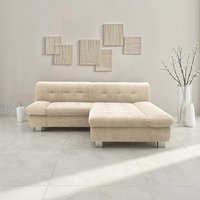 DOMO collection Ecksofa "100031 kompakte Stellmaße, komfortabel und bequem, L-Form" wahlweise mit Bettfunktion und Armteilverstellung. Breite 234 cm von Domo Collection
