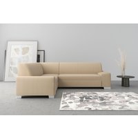 DOMO collection Ecksofa "Anzio in kubischer Formensprache, flache Armlehnen, L-Form" Wahlweise mit Bettfunktion und Federkern für hohen Sitzkomfort DOMO collection Ecksofa "Anzio in kubischer Formensprache, flache Armlehnen, L-Form" Wahlweise mit Bettfunktion und Federkern für hohen Sitzkomfort von Domo Collection