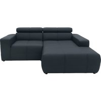 DOMO collection Ecksofa "Brandon, inkl. Kopfteilverstellung, B/T/H: 214/100/80 cm, L-Form", Mit Kopfteilverstellung, auch in Leder und Cord, L-Form von Domo Collection