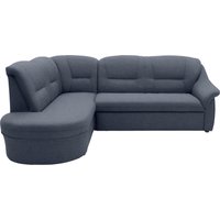 DOMO collection Ecksofa "Faenza für kleine Räume, Stellmaße 232x176cm, komfortabel, L-Form" mit Ottomane, zeitlos, elegante Armlehnen, wahlweise mit Bettfunktion von Domo Collection