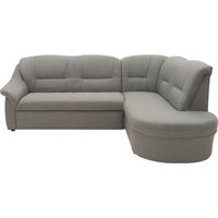 DOMO collection Ecksofa "Faenza für kleine Räume, Stellmaße 232x176cm, komfortabel, L-Form" mit Ottomane, zeitlos, elegante Armlehnen, wahlweise mit Bettfunktion von Domo Collection