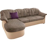 DOMO collection Ecksofa "Flores Schlafsofa, B/T/H: 233/142/86 cm, L-Form" wahlweise mit Bettfunktion, wahlweise mit Federkern, auch in Leder von Domo Collection