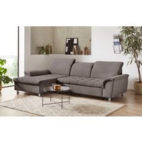 DOMO collection Ecksofa "Franzi, zeitlos und elegant, moderne Sitzheftung, L-Form", wahlweise mit Kopfteilverstellung (dann Tiefe: 170 cm) von Domo Collection