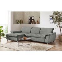 DOMO collection Ecksofa "Franzi, zeitlos und elegant, moderne Sitzheftung, L-Form", wahlweise mit Kopfteilverstellung (dann Tiefe: 170 cm) von Domo Collection