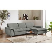 DOMO collection Ecksofa "Franzi, zeitlos und elegant, moderne Sitzheftung, L-Form", wahlweise mit Kopfteilverstellung (dann Tiefe: 170 cm) von Domo Collection