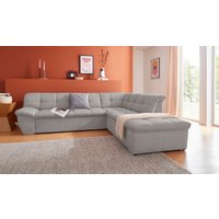 DOMO collection Ecksofa "Lagoa, moderne Sitzheftung, bequem und komfortabel, L-Form", wahlweise mit Bettfunktion, frei im Raum stellbar, große Farbvielfalt von Domo Collection