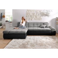 DOMO collection Ecksofa "Moric, L-Form, XXL-Sofa - Breite 300cm", wahlweise mit Bettfunktion und Armteilverstellung. Schwarz-weiß-grau DOMO collection Ecksofa "Moric, L-Form, XXL-Sofa - Breite 300cm", wahlweise mit Bettfunktion und Armteilverstellung. Schwarz-weiß-grau von Domo Collection