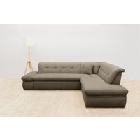 DOMO collection Ecksofa "Moric L-Form", wahlweise mit Bettfunktion und Armlehnenverstellung, auch in Cord von Domo Collection
