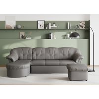 DOMO collection Ecksofa "Pegnitz, elegante Rückensteppung, kompakte Stellmaße 238/141cm, L-Form" wahlweise mit Bettfunktion von Domo Collection