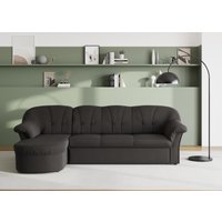 DOMO collection Ecksofa "Pegnitz, elegante Rückensteppung, kompakte Stellmaße 238/141cm, L-Form", wahlweise mit Bettfunktion von Domo Collection